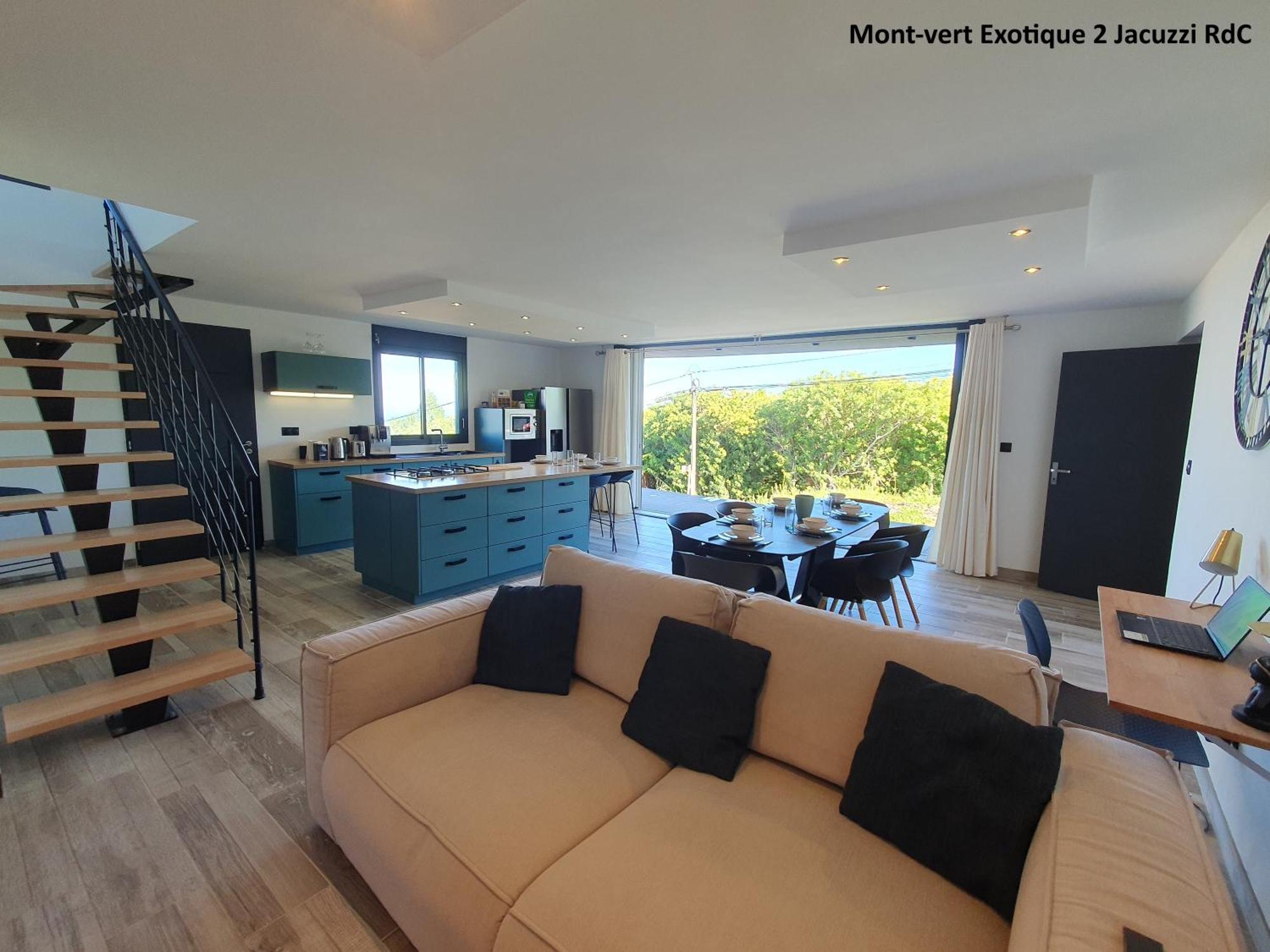 Mont-Vert Exotique - Calme - Vue Et Parking Saint Pierre Ngoại thất bức ảnh